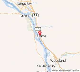 Map of Kalama, Washington