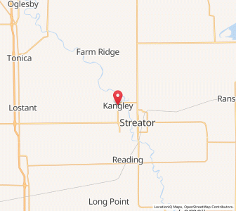 Map of Kangley, Illinois