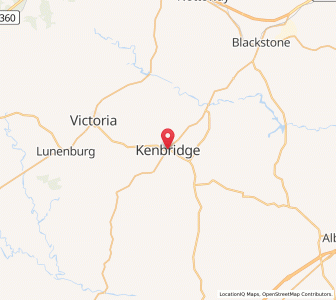 Map of Kenbridge, Virginia