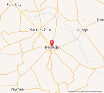 Map of Kenedy, Texas