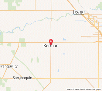 Map of Kerman, California