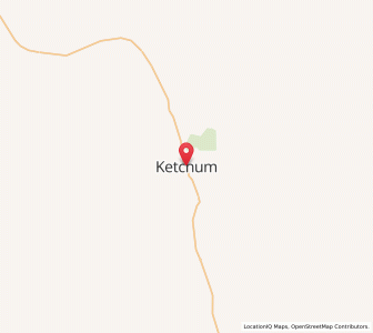 Map of Ketchum, Idaho