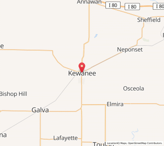 Map of Kewanee, Illinois