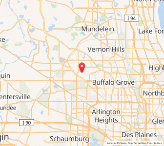 Map of Kildeer, Illinois