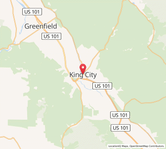 Map of King City, California