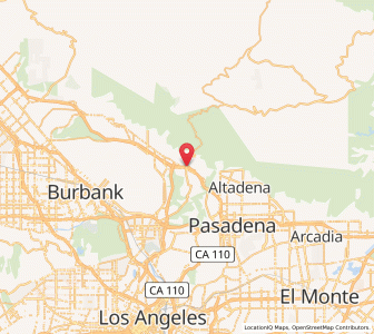 Map of La Cañada Flintridge, California