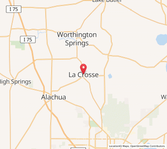 Map of La Crosse, Florida