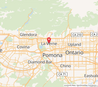 Map of La Verne, California