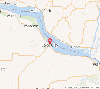 Map of Lake City, Minnesota