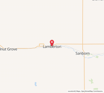 Map of Lamberton, Minnesota