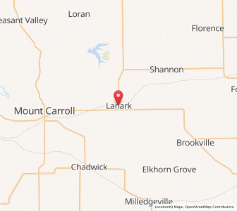Map of Lanark, Illinois