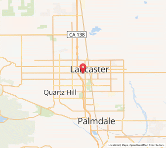 Map of Lancaster, California