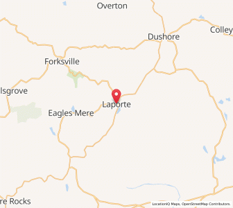 Map of Laporte, Pennsylvania