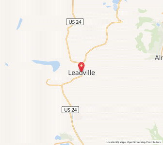 Map of Leadville, Colorado
