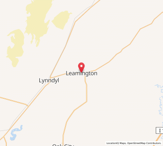 Map of Leamington, Utah