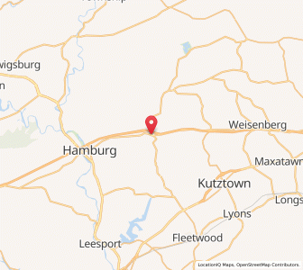 Map of Lenhartsville, Pennsylvania