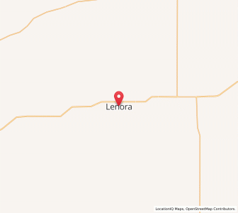 Map of Lenora, Kansas