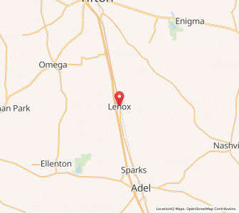 Map of Lenox, Georgia