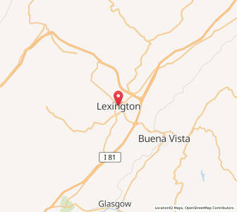 Map of Lexington, Virginia