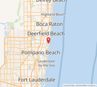 Map of Lighthouse Point, Florida