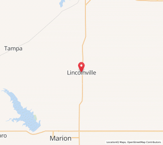 Map of Lincolnville, Kansas
