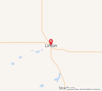 Map of Linton, North Dakota