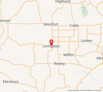 Map of Livingston, Wisconsin