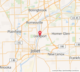 Map of Lockport, Illinois