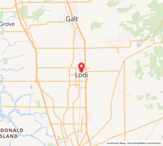 Map of Lodi, California
