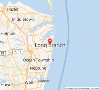 Map of Long Branch, New Jersey
