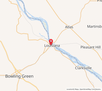 Map of Louisiana, Missouri