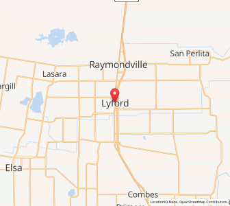 Map of Lyford, Texas