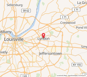 Map of Lyndon, Kentucky