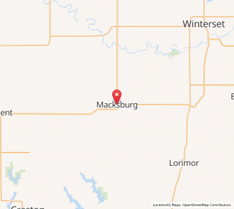 Map of Macksburg, Iowa