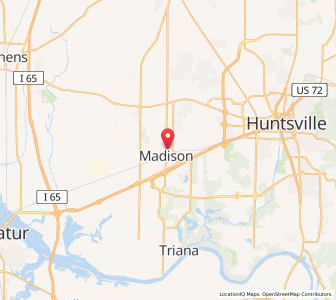 Map of Madison, Alabama