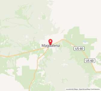 Map of Magdalena, New Mexico