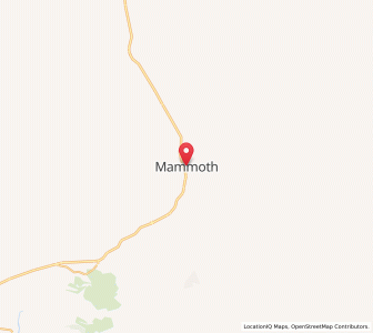 Map of Mammoth, Arizona