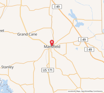 Map of Mansfield, Louisiana