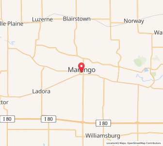 Map of Marengo, Iowa