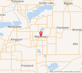 Map of Markesan, Wisconsin