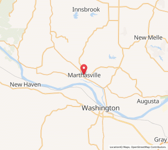 Map of Marthasville, Missouri
