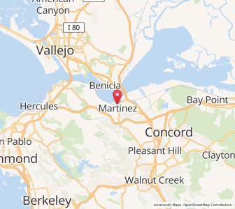 Map of Martinez, California