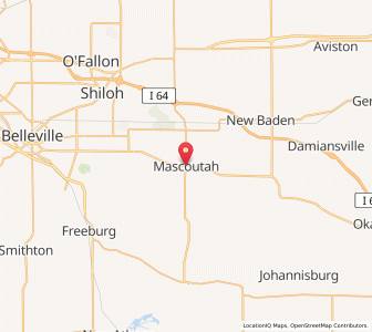 Map of Mascoutah, Illinois