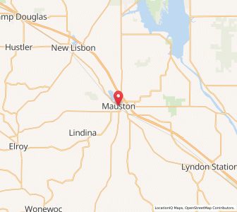Map of Mauston, Wisconsin