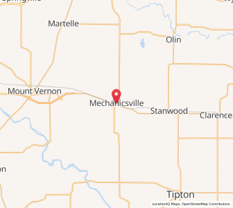 Map of Mechanicsville, Iowa