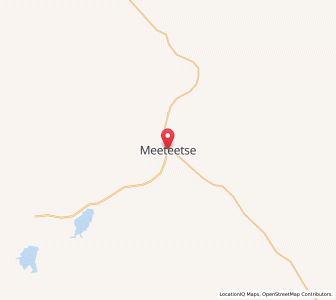 Map of Meeteetse, Wyoming