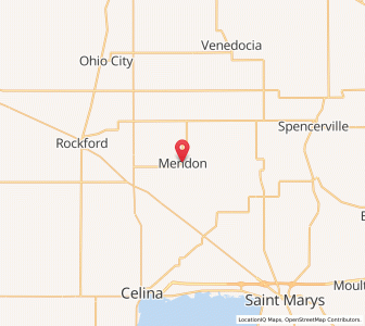 Map of Mendon, Ohio