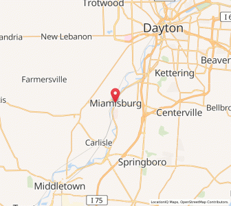 Map of Miamisburg, Ohio
