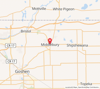 Map of Middlebury, Indiana