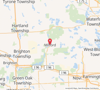 Map of Milford Township, Michigan